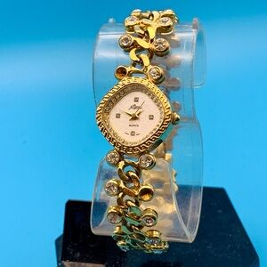 PIERRE JACQUARD Diamond Accented Women’s Vintage Watch Crystals Working New Batt